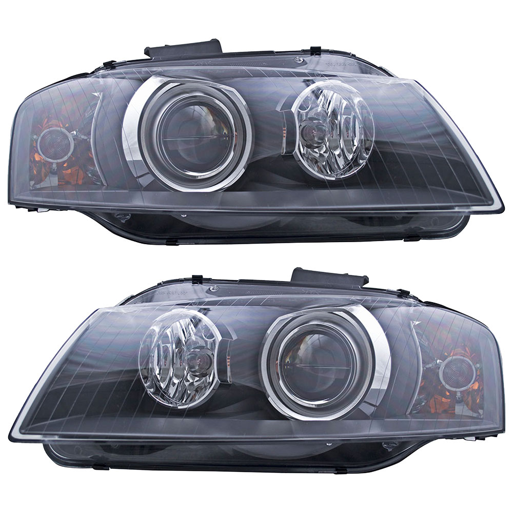 2007 Audi A3 Headlight Assembly Pair