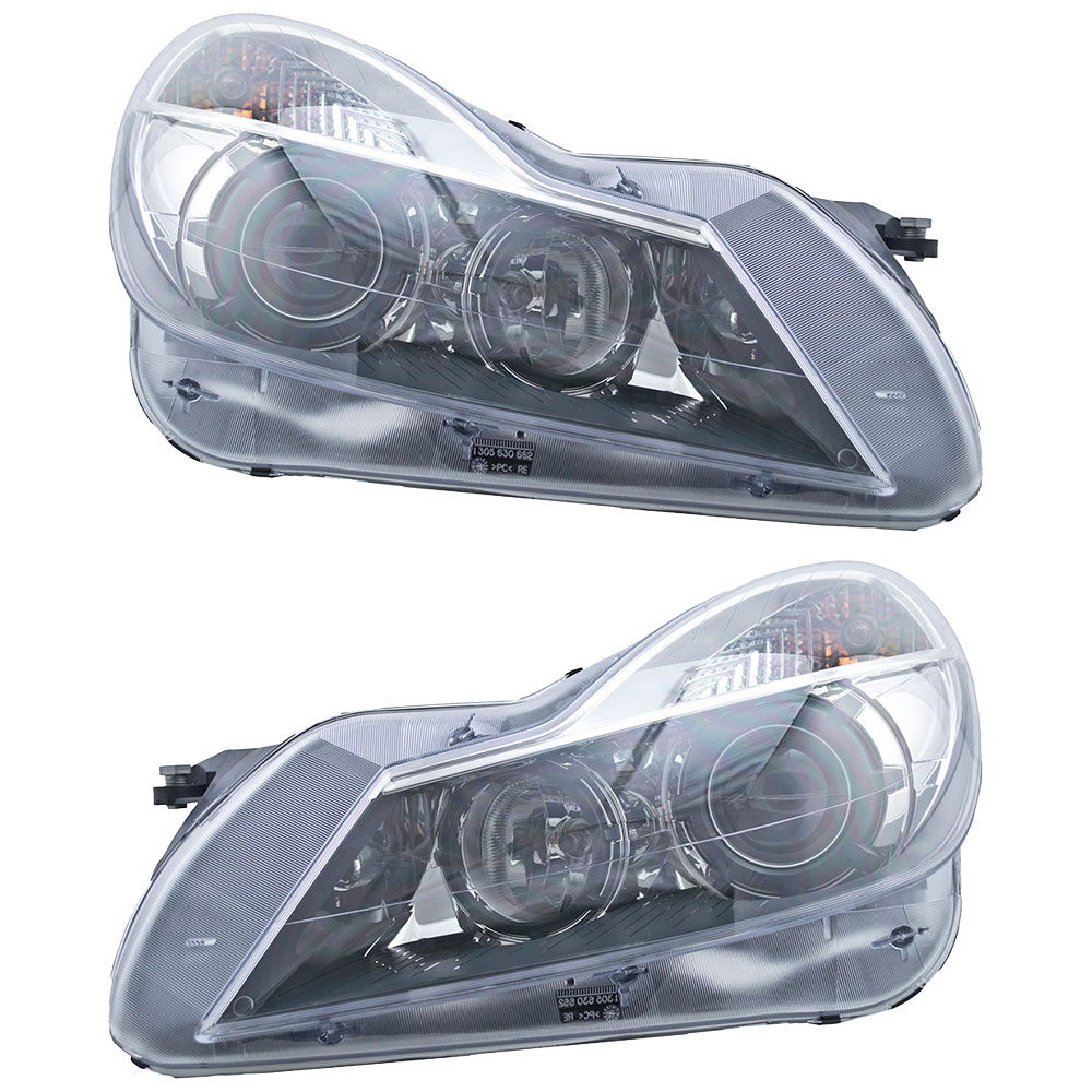 2011 Mercedes Benz SL600 Headlight Assembly Pair