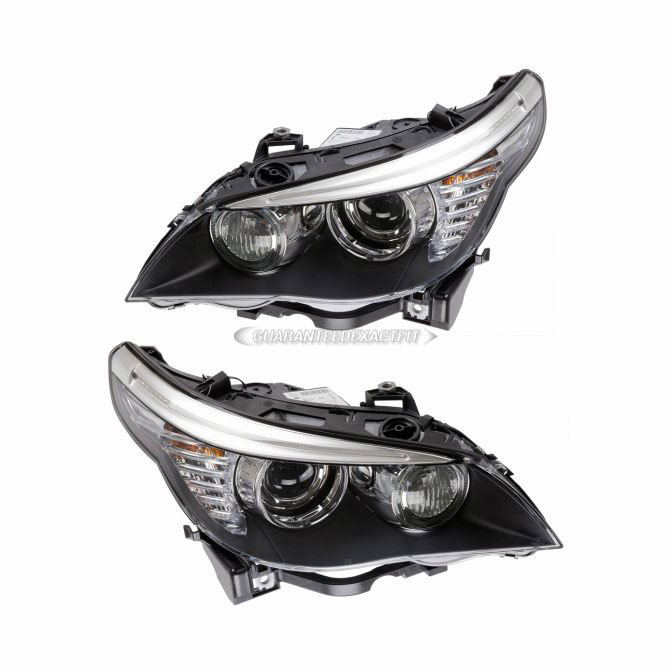 2008 Bmw 528 Headlight Assembly Pair Headlight Assembly Pair - Xenon ...