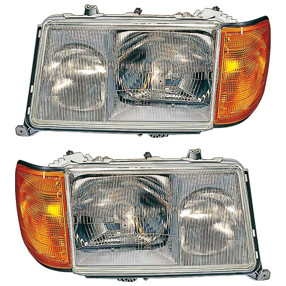Mercedes Benz E420 Headlight Assembly Pair
