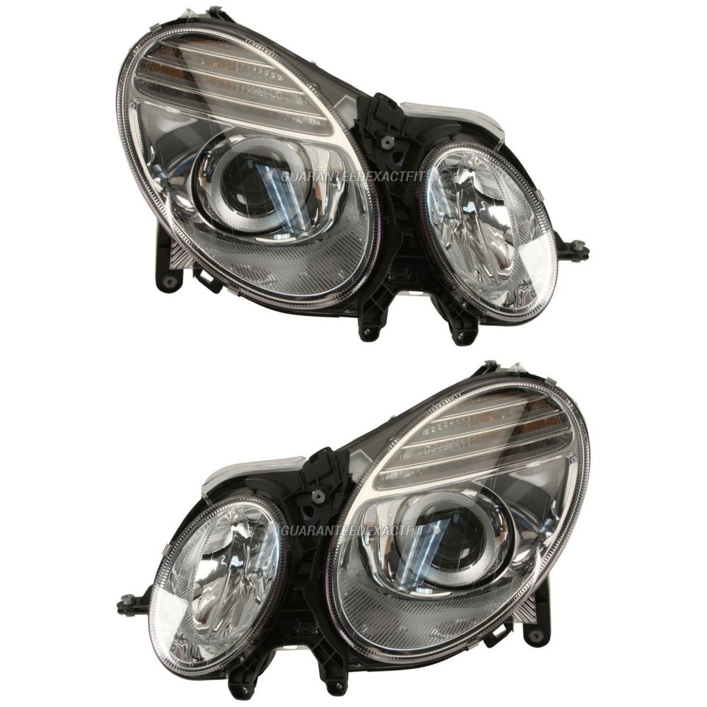  Mercedes Benz E63 Amg headlight assembly pair 