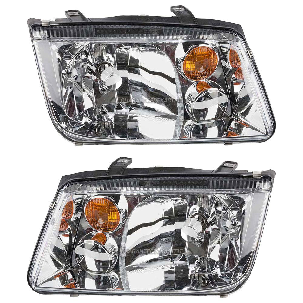 2003 Volkswagen Jetta Headlight Assembly Pair