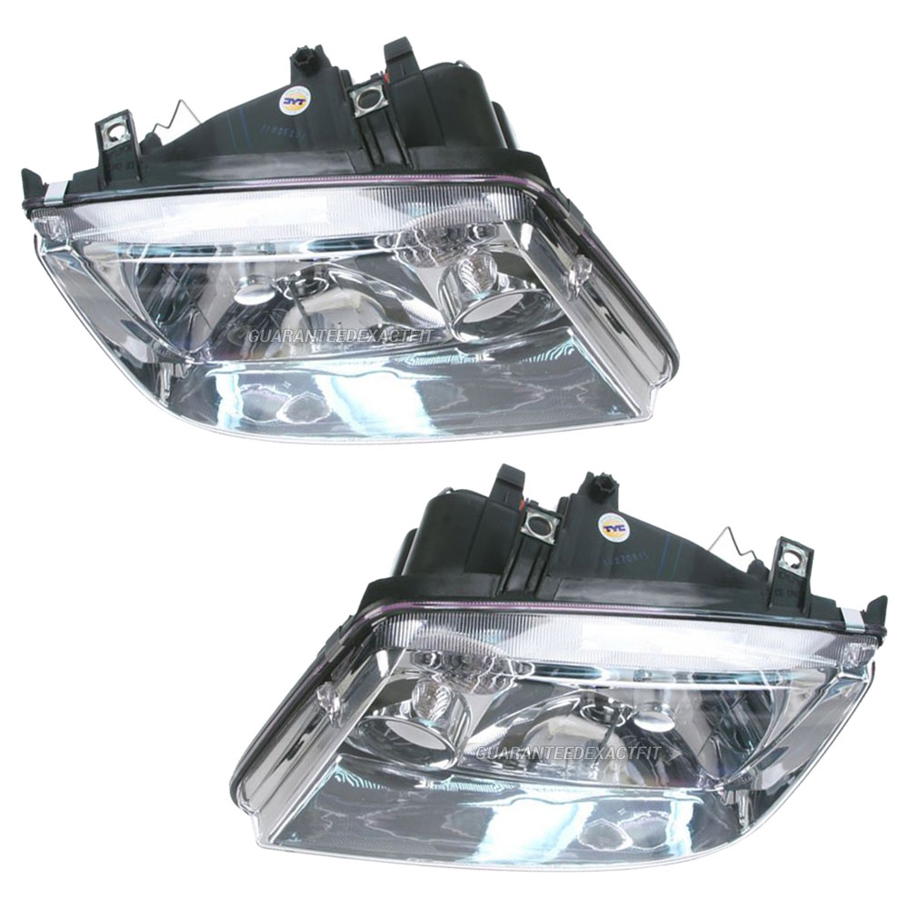 2000 Volkswagen Jetta Headlight Assembly Pair Headlight Assembly Pair ...