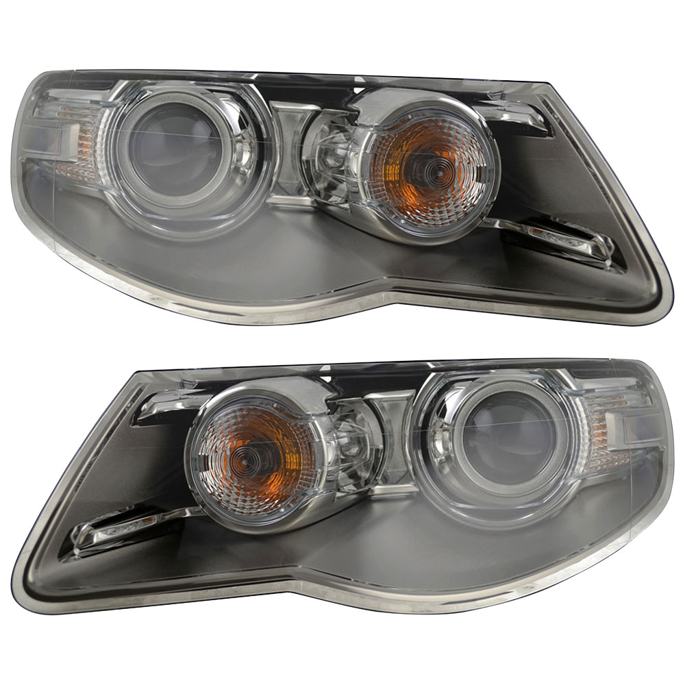 2008 Volkswagen Touareg Headlight Assembly Pair Headlight Assembly Pair