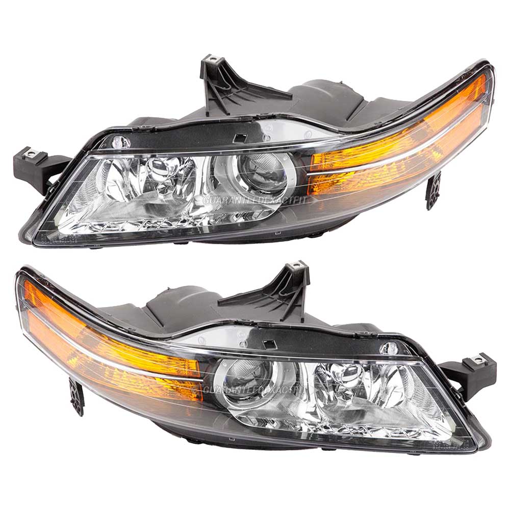 2005 Acura TL Headlight Assembly Pair Pair of Headlight Assemblies