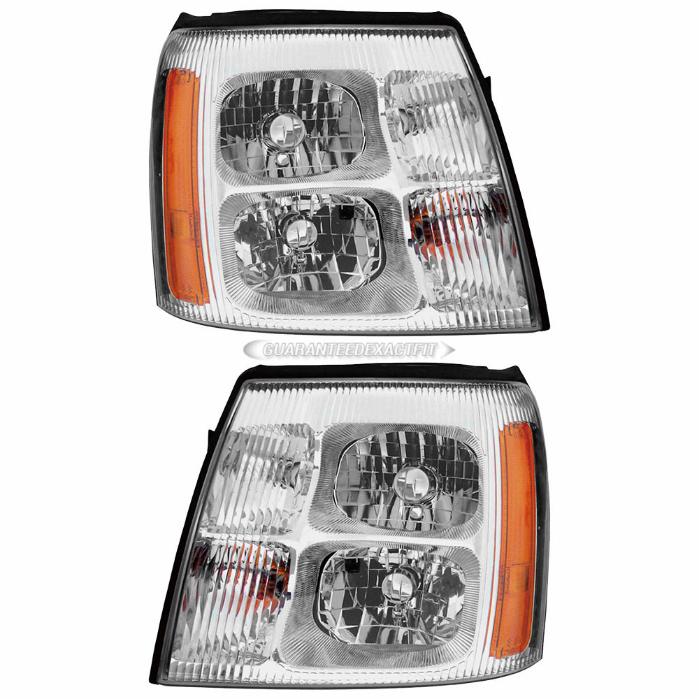 Cadillac escalade headlight assembly pair