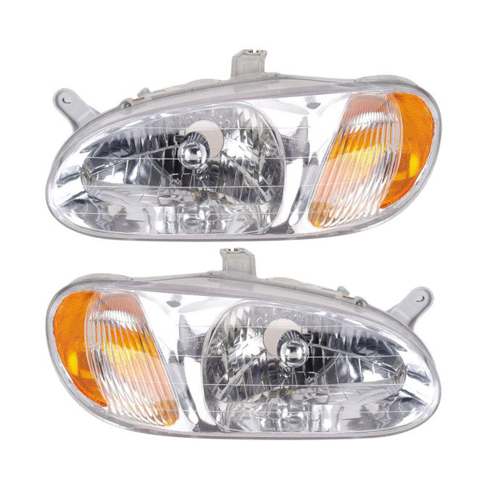 Kia Sephia Headlight Assembly Pair