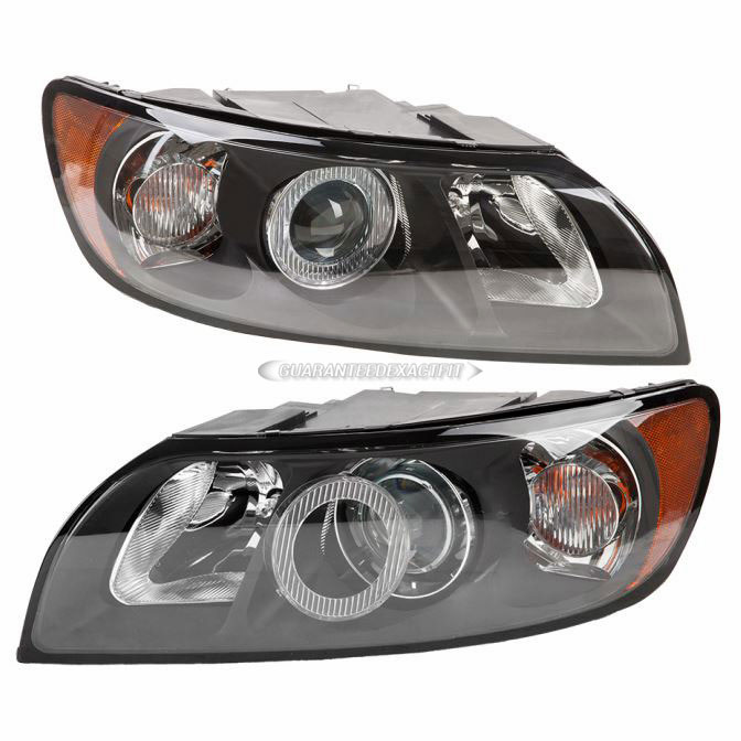 Volvo v50 headlight assembly pair