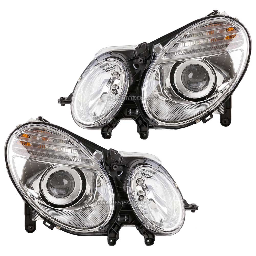 2007 Mercedes Benz E280 Headlight Assembly Pair