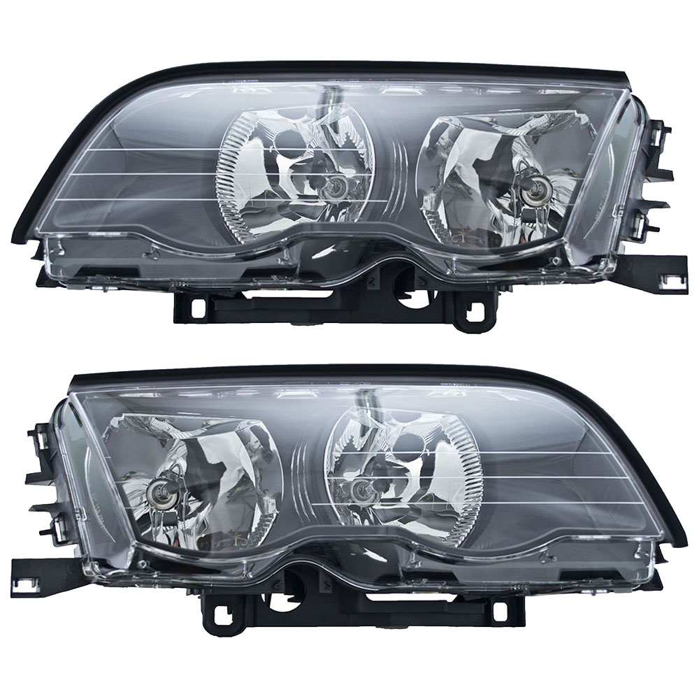 BMW 330xi Headlight Assembly Pair