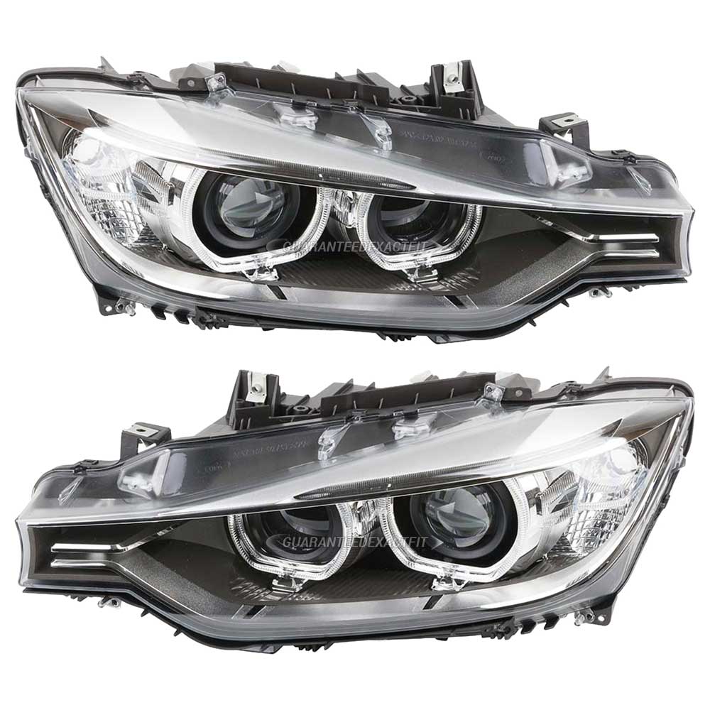 Bmw 320i headlight assembly pair