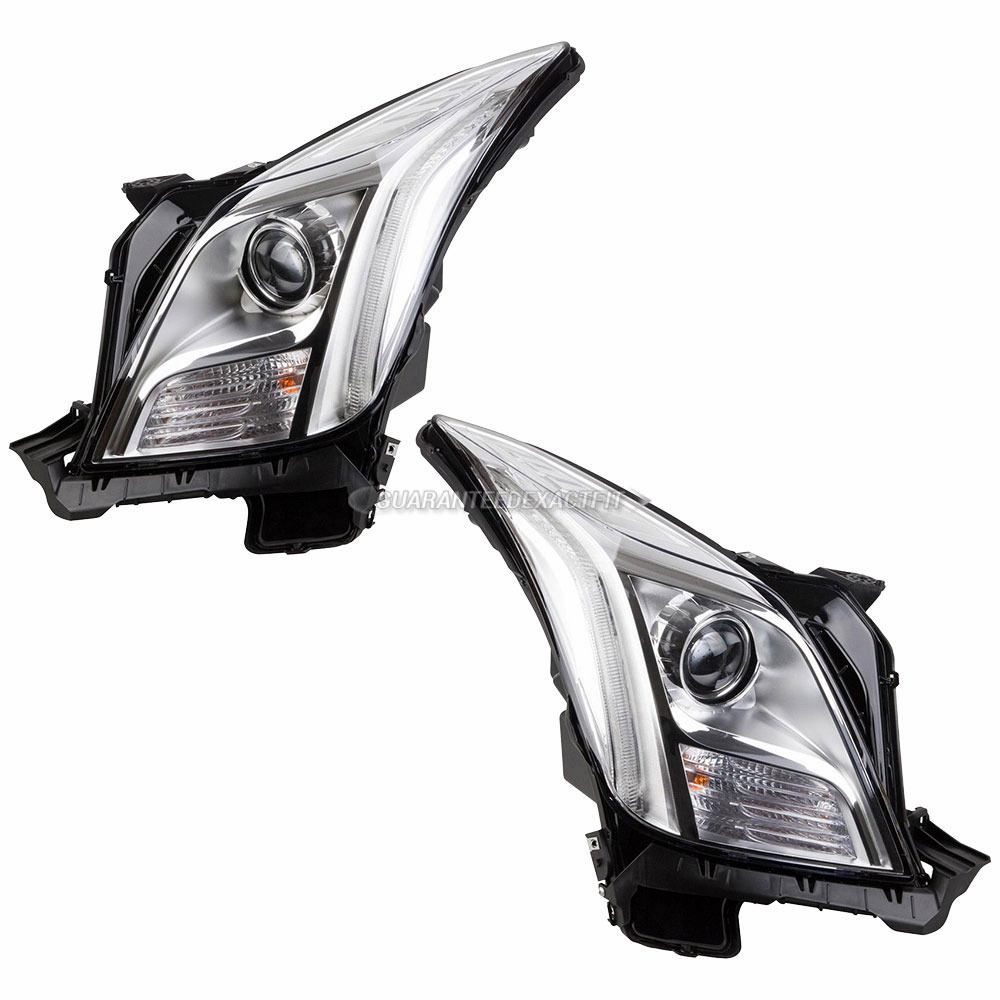  Cadillac XTS Headlight Assembly Pair 