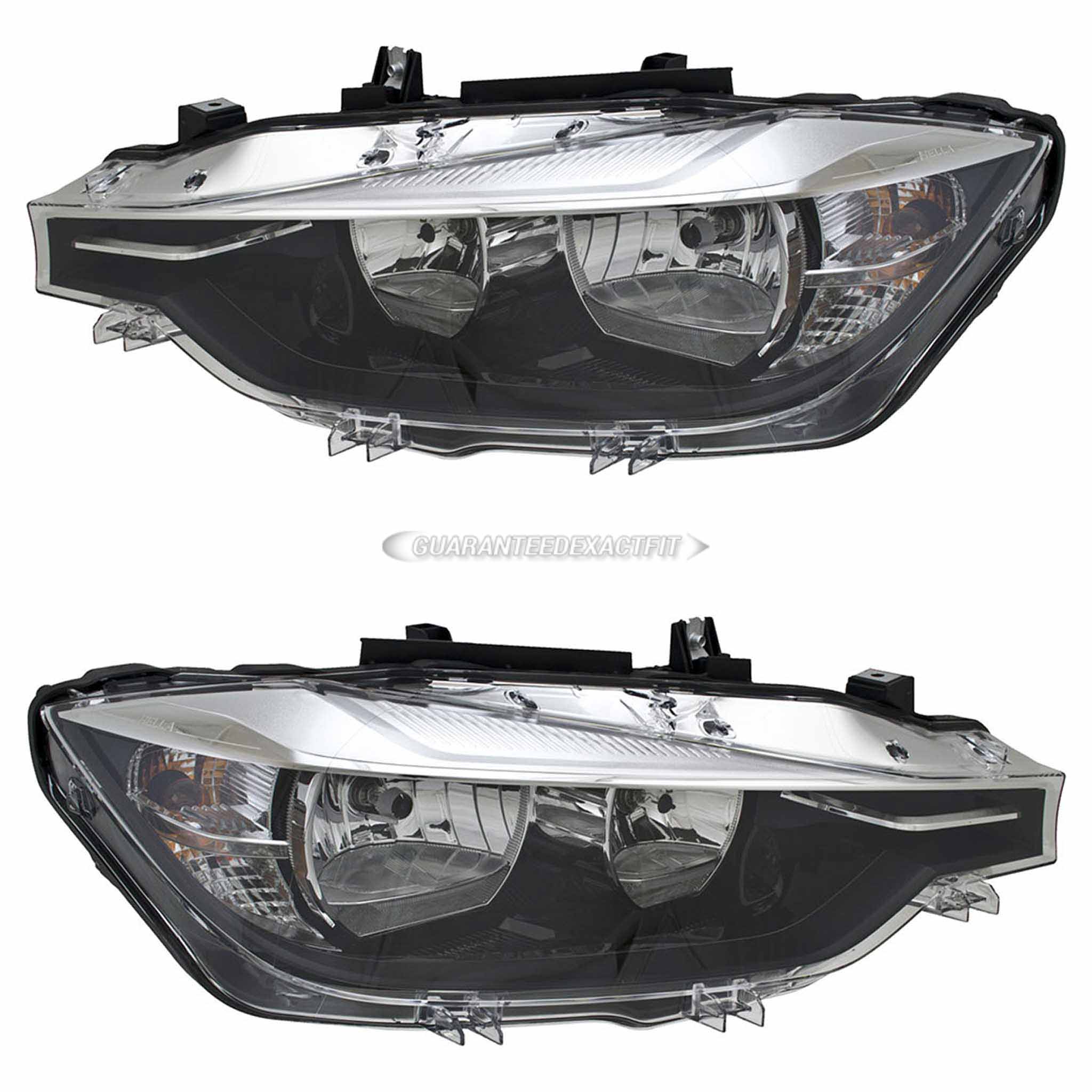 2016 Bmw 330e headlight assembly pair 