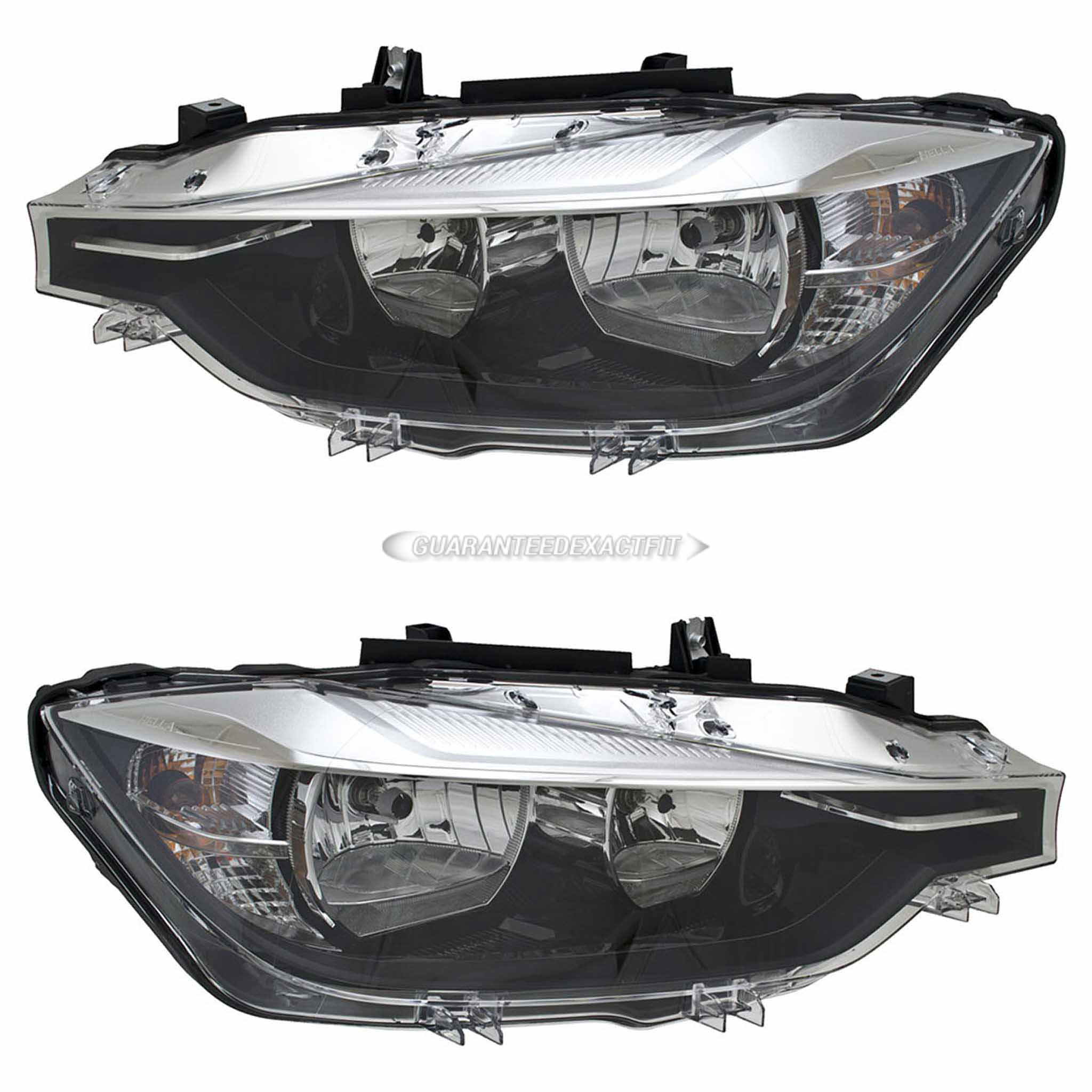 Bmw 330e headlight assembly pair