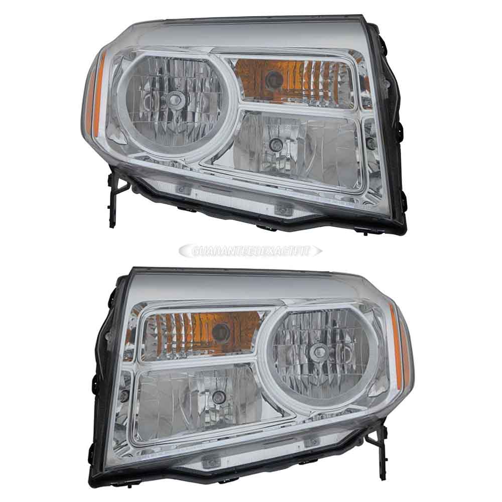 2012 Honda Pilot Headlight Assembly Pair
