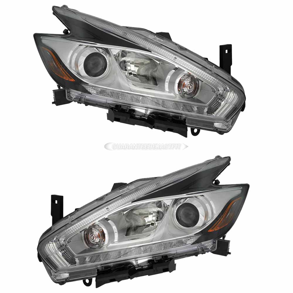 2016 Nissan Murano Headlight Assembly Pair
