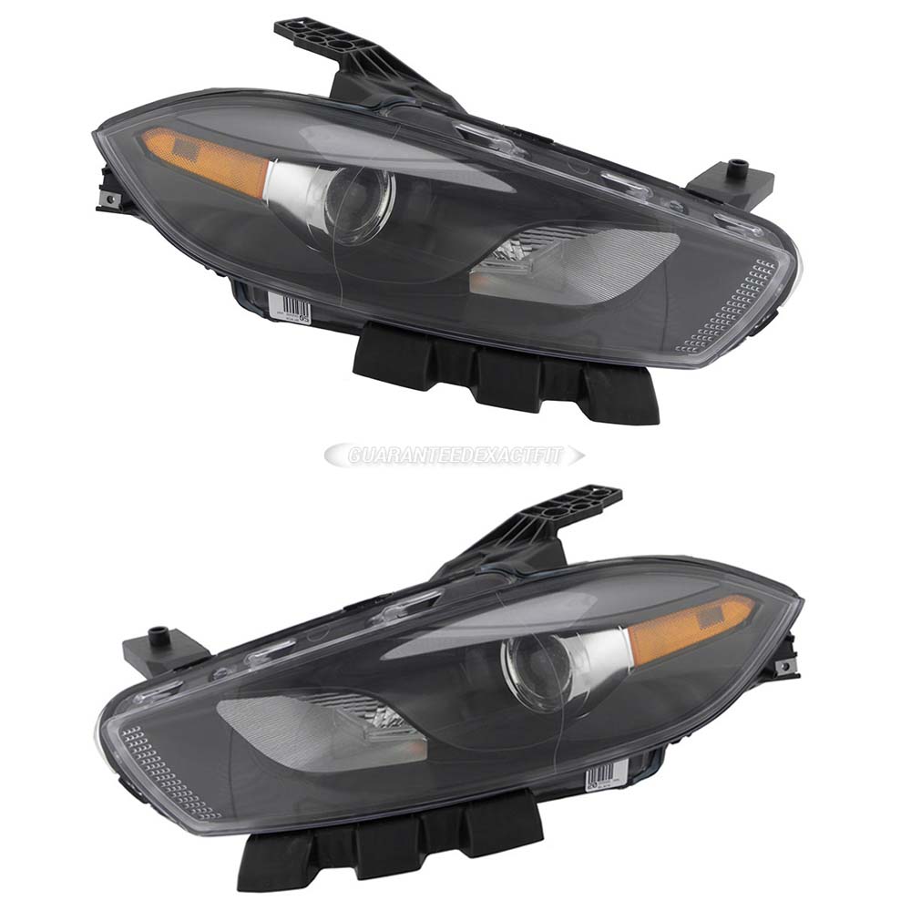 2013 Dodge Dart Headlight Assembly Pair