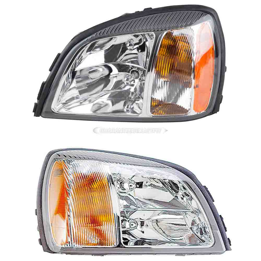 2001 Cadillac Deville Headlight Assembly Pair