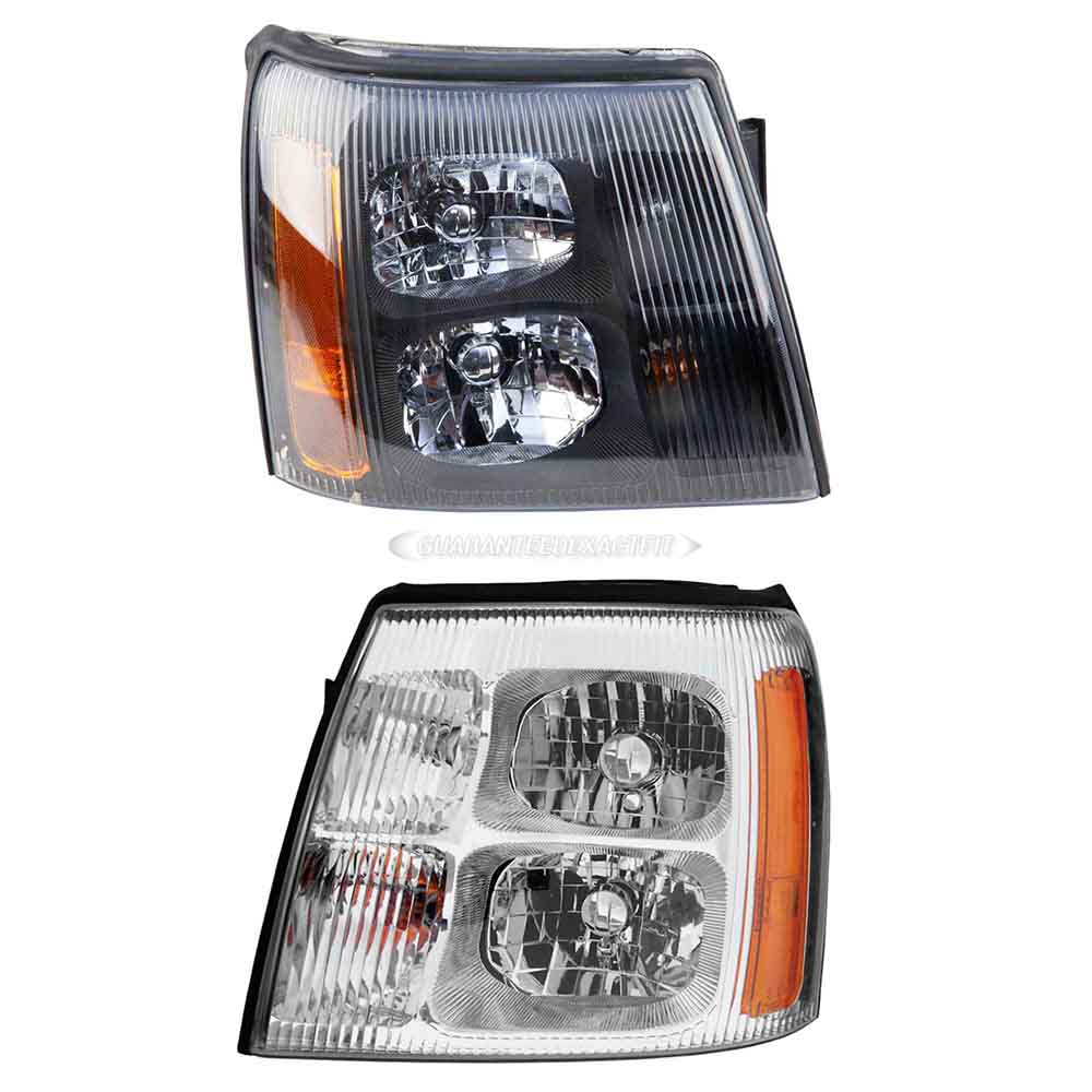 2002 Cadillac Escalade EXT Headlight Assembly Pair