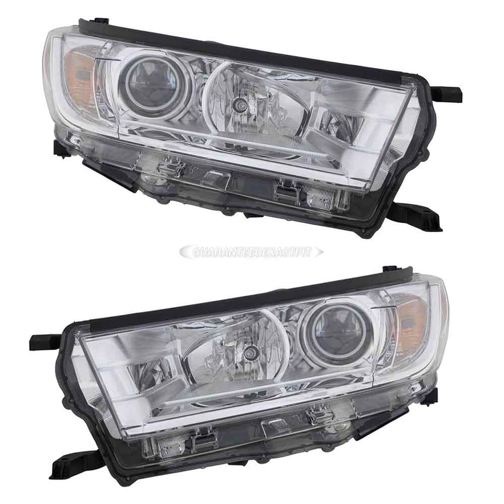 2017 Toyota Highlander Headlight Assembly Pair