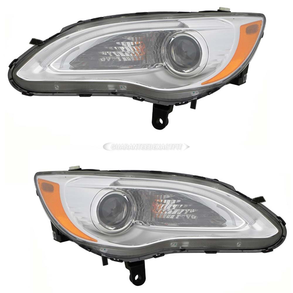 2012 Chrysler 200 Headlight Assembly Pair