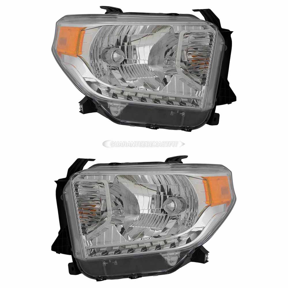 2014 Toyota Tundra Headlight Assembly Pair