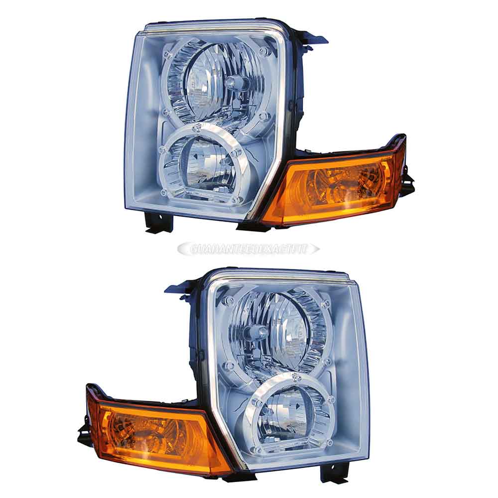 2007 Jeep Commander Headlight Assembly Pair