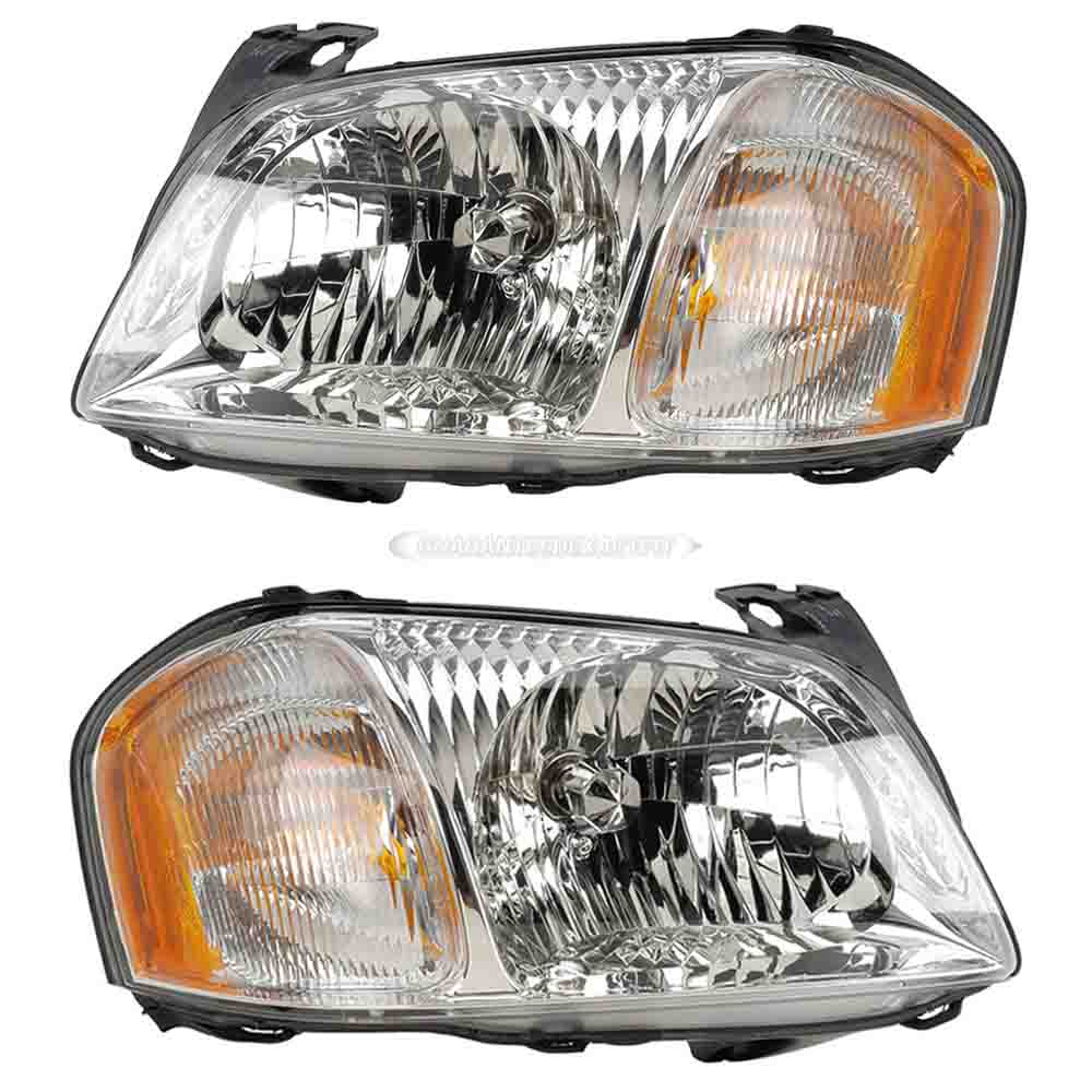 2001 Mazda Tribute Headlight Assembly Pair