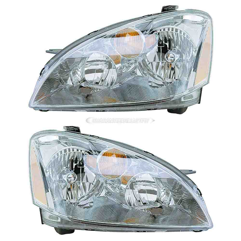 2004 Nissan Altima Headlight Assembly Pair