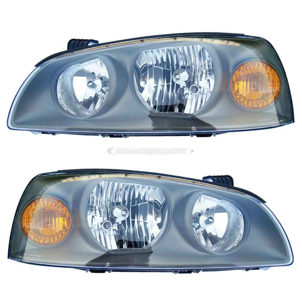 2004 Hyundai Elantra Headlight Assembly Pair