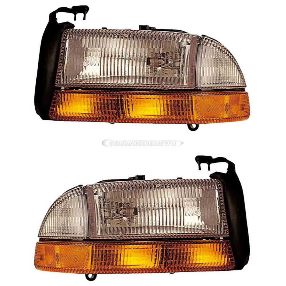 2000 Dodge Durango Headlight Assembly Pair