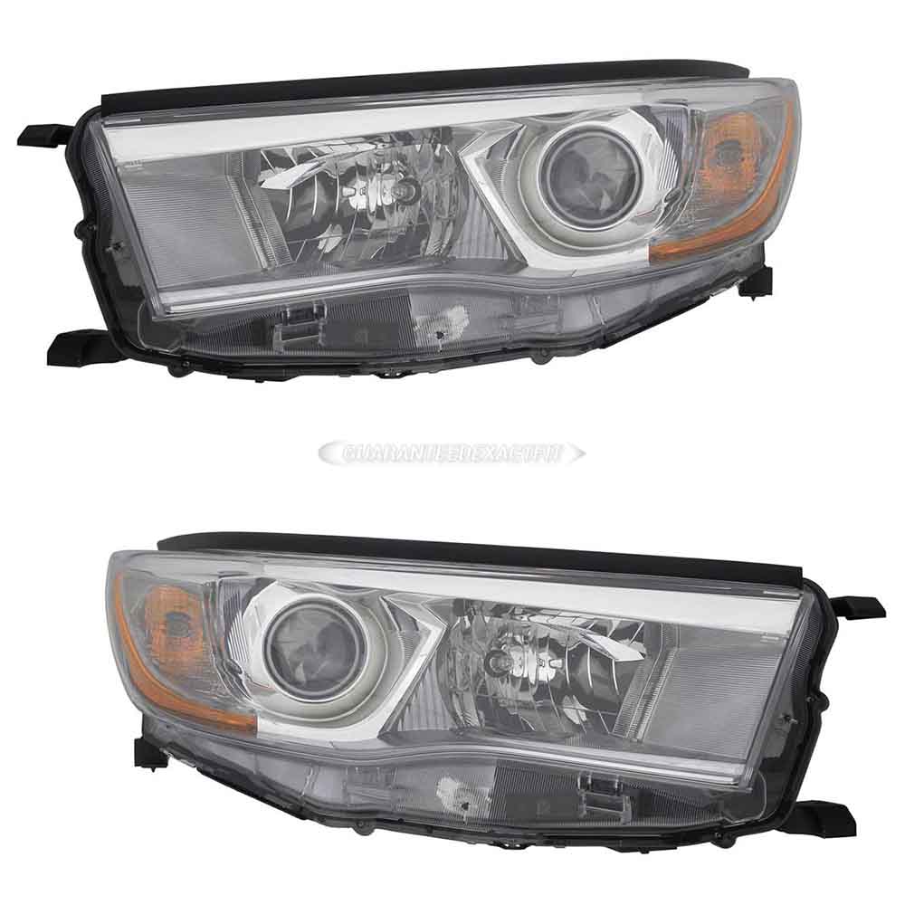 2016 Toyota Highlander Headlight Assembly Pair
