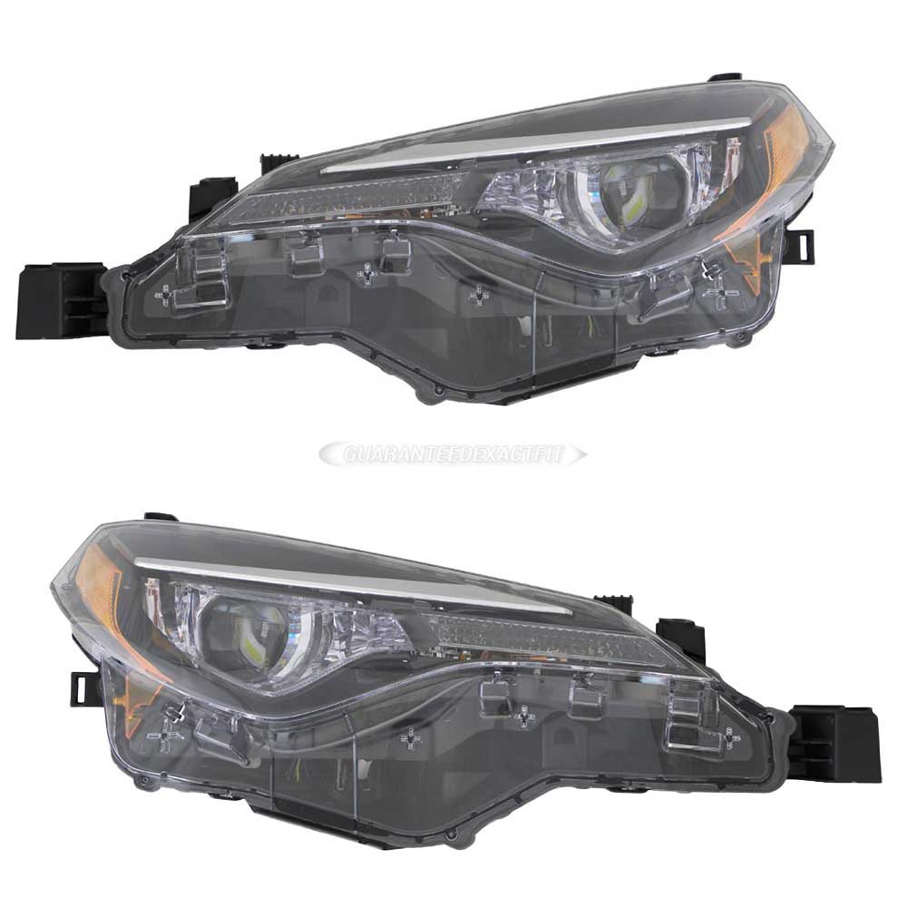 2017 Toyota Corolla Headlight Assembly Pair