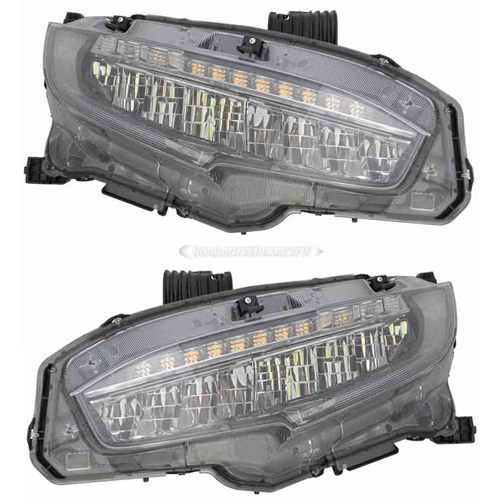 2021 Honda Civic Headlight Assembly Pair