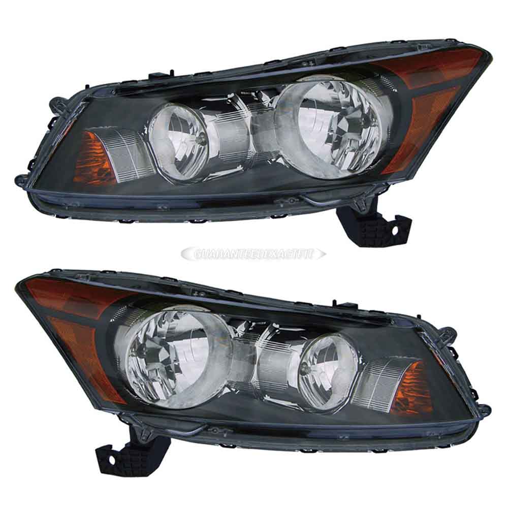 2012 Honda Accord Headlight Assembly Pair