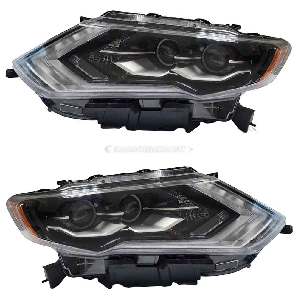 2017 Nissan Rogue Headlight Assembly Pair