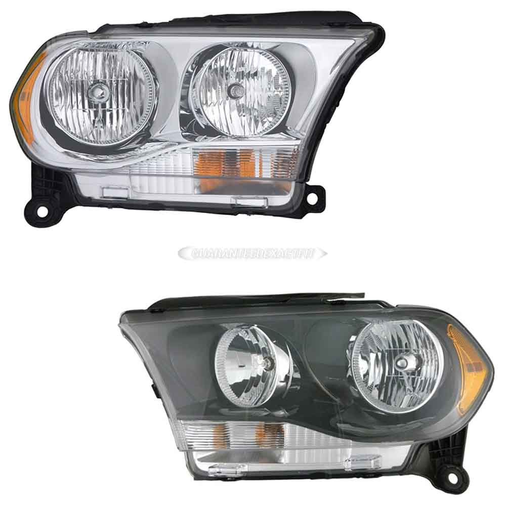 2013 Dodge Durango Headlight Assembly Pair