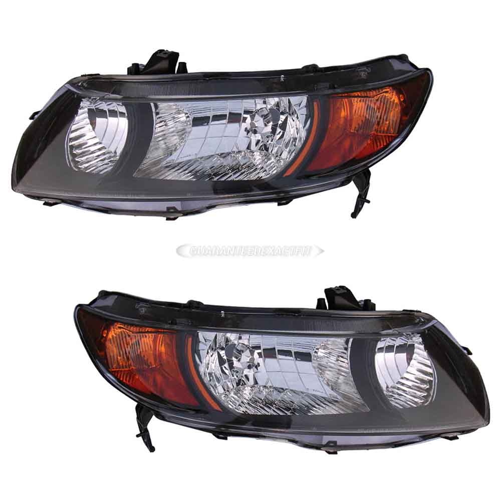 2007 Honda Civic Headlight Assembly Pair