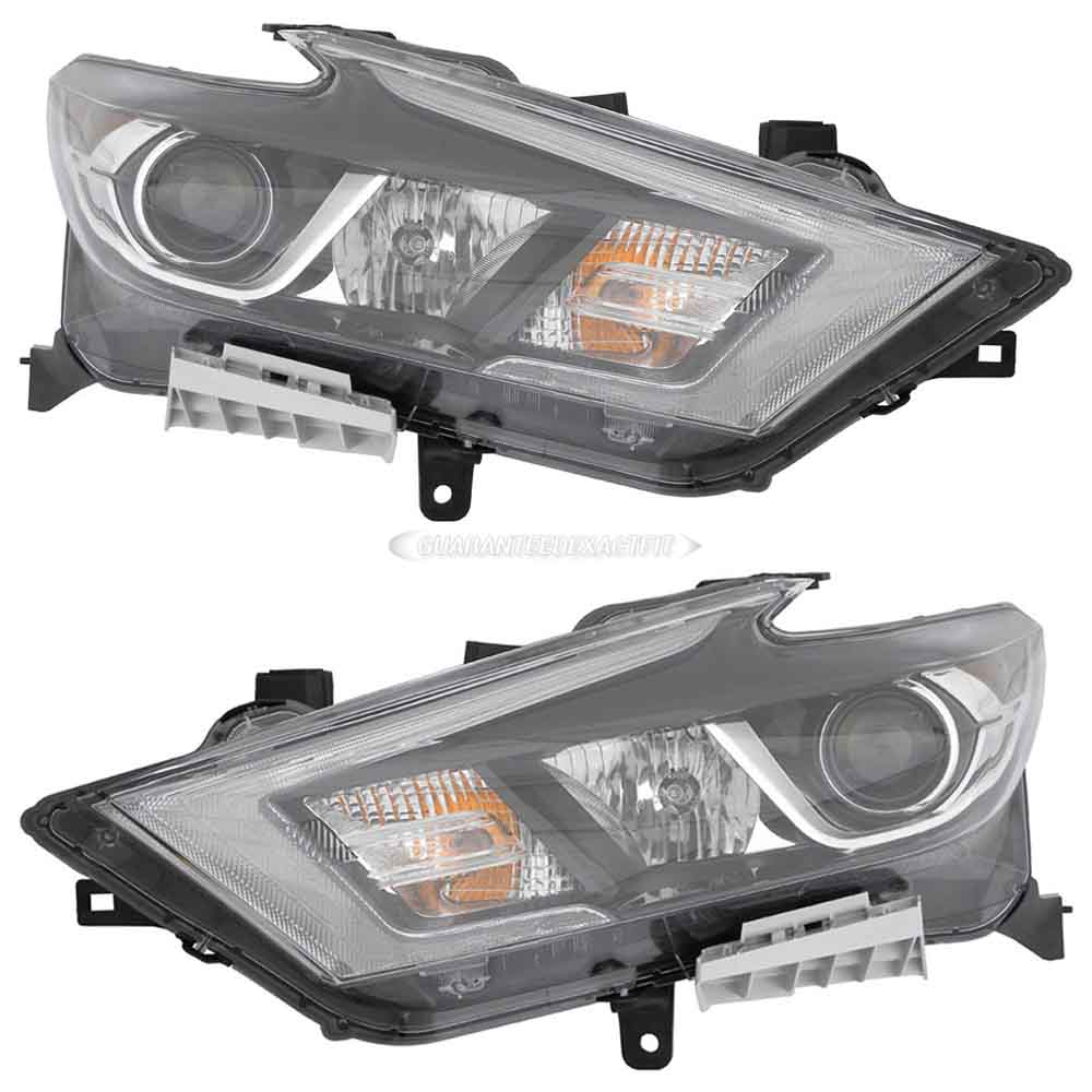 2017 Nissan Maxima Headlight Assembly Pair