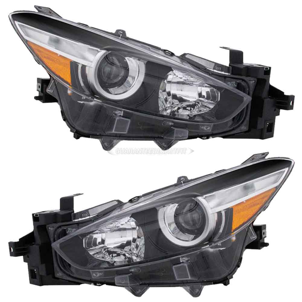 2017 Mazda 3 Headlight Assembly Pair