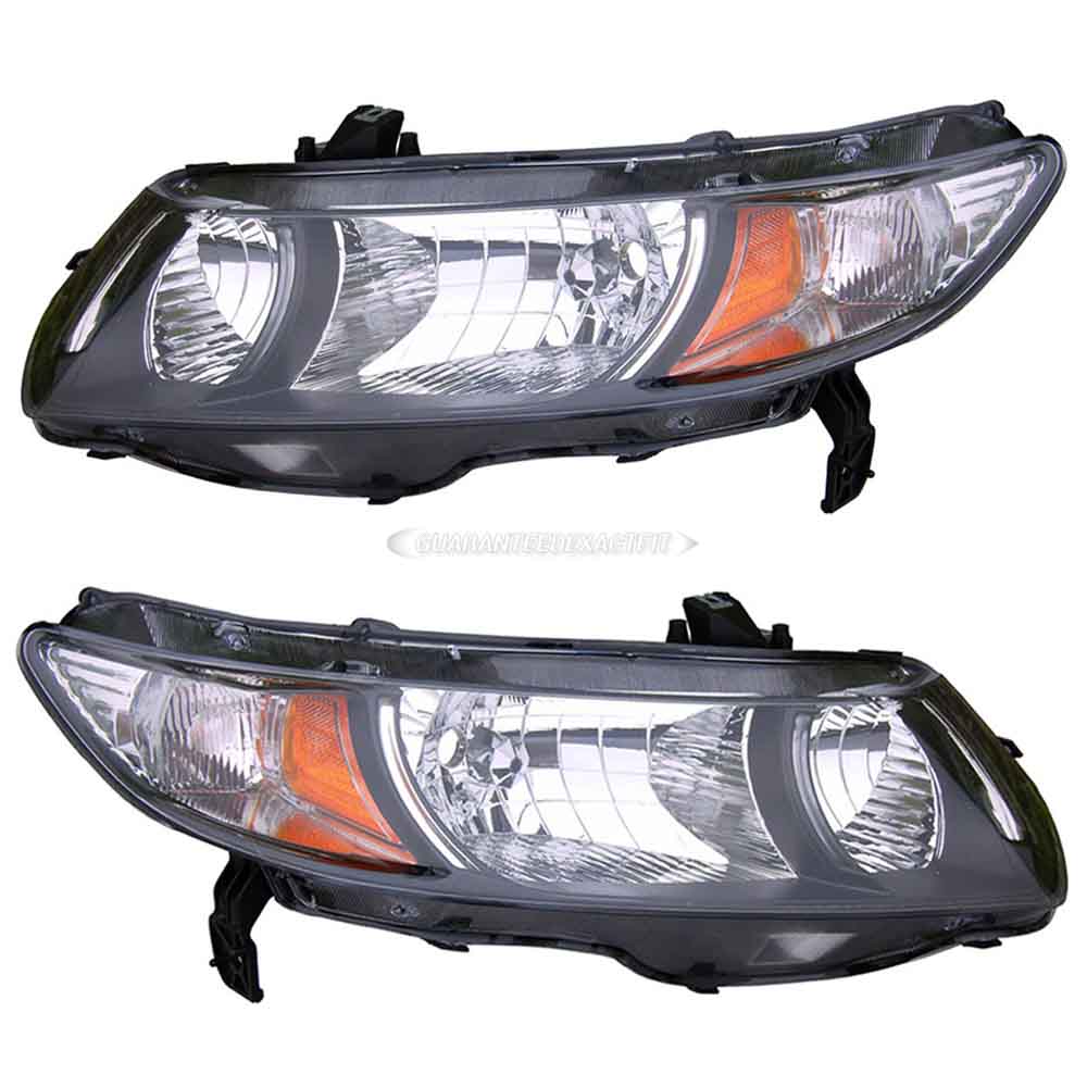 2011 Honda Civic Headlight Assembly Pair