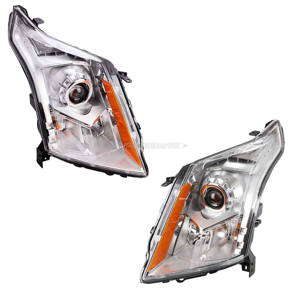 
 Cadillac srx headlight assembly pair 