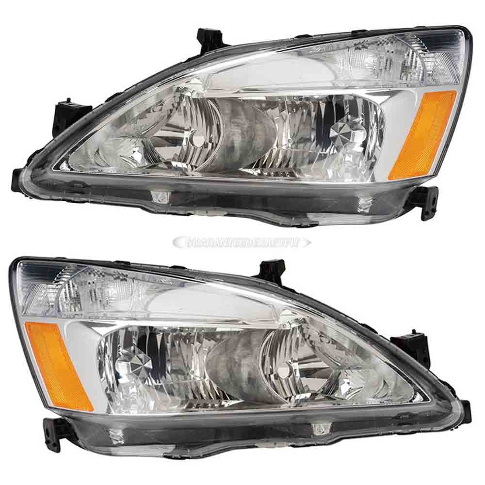 2007 Honda Accord Headlight Assembly Pair