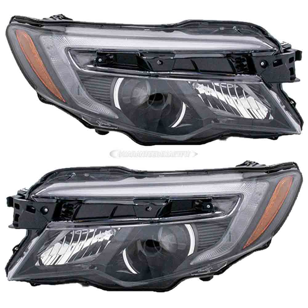 2017 Honda Ridgeline Headlight Assembly Pair