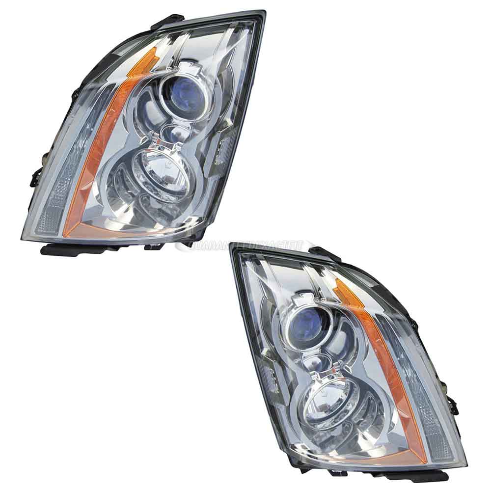 2012 Cadillac CTS Headlight Assembly Pair