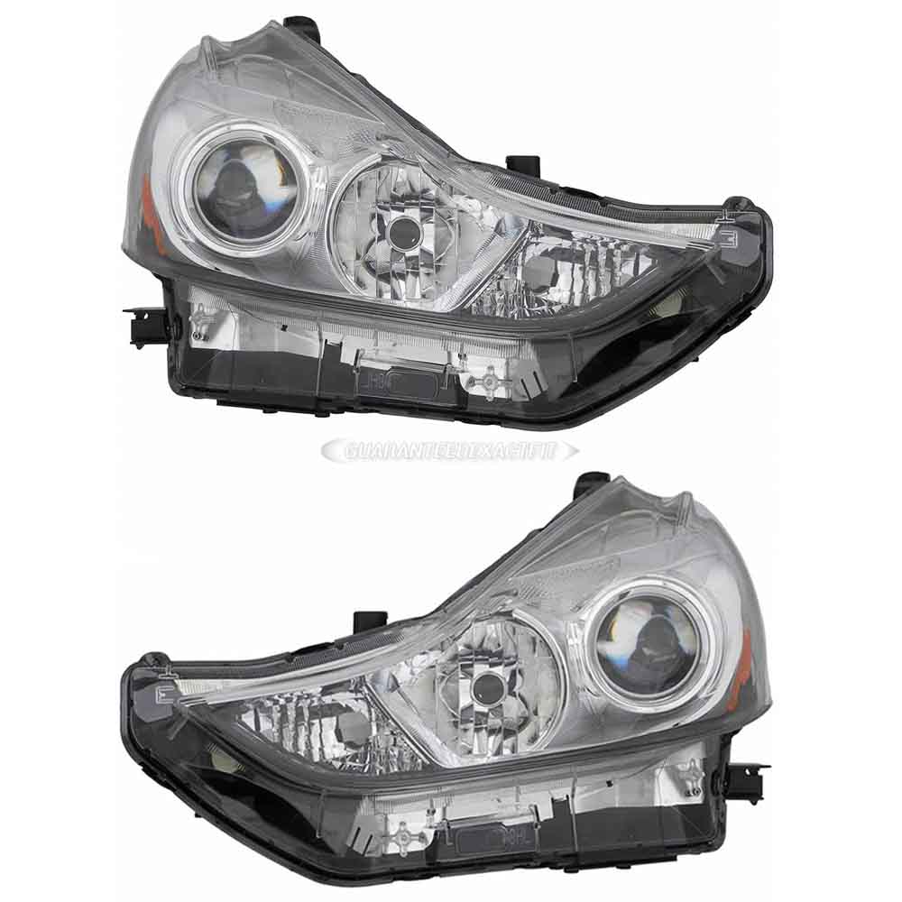 2017 Toyota Prius V Headlight Assembly Pair