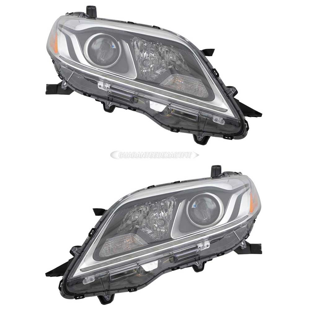 2017 Toyota Sienna Headlight Assembly Pair