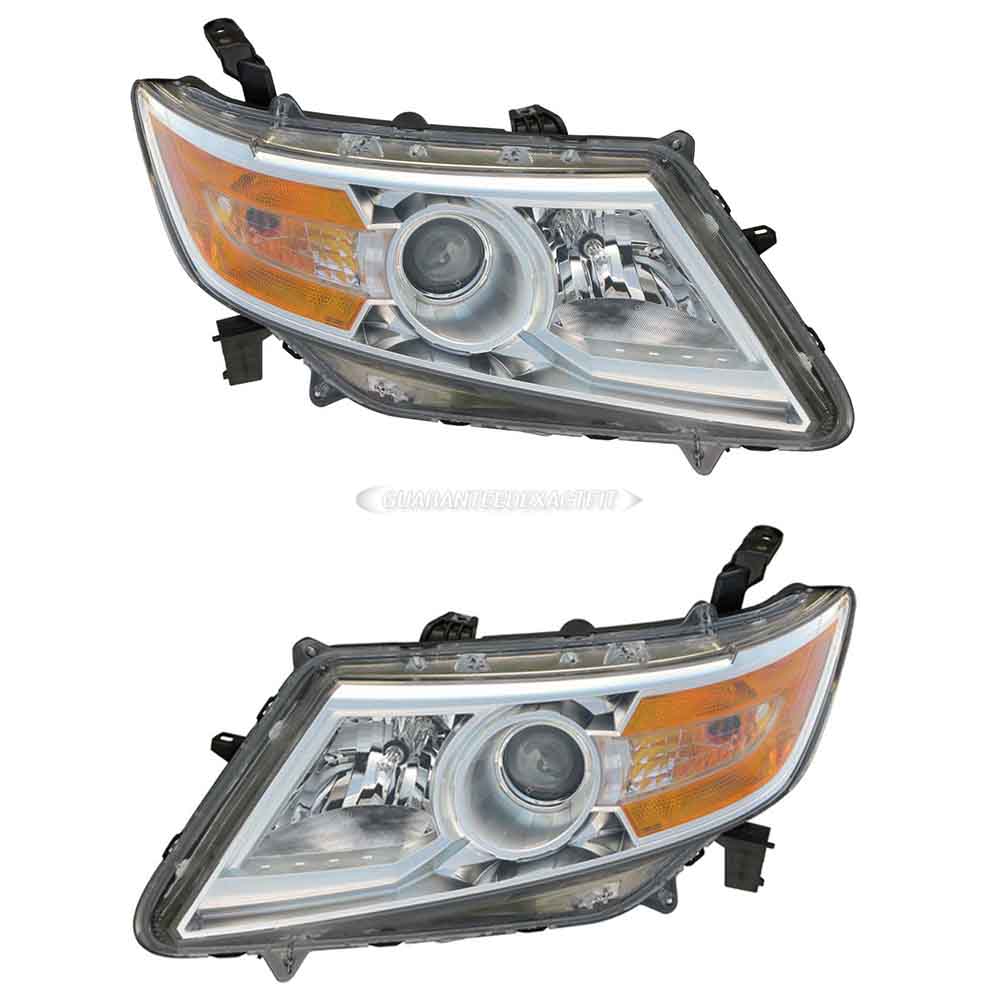 2012 Honda Odyssey Headlight Assembly Pair