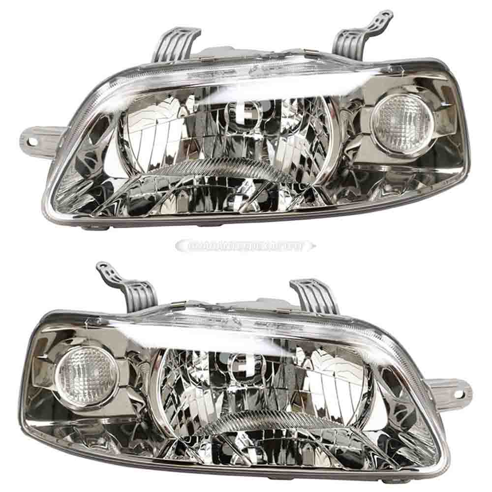 2007 Chevrolet Aveo Headlight Assembly Pair