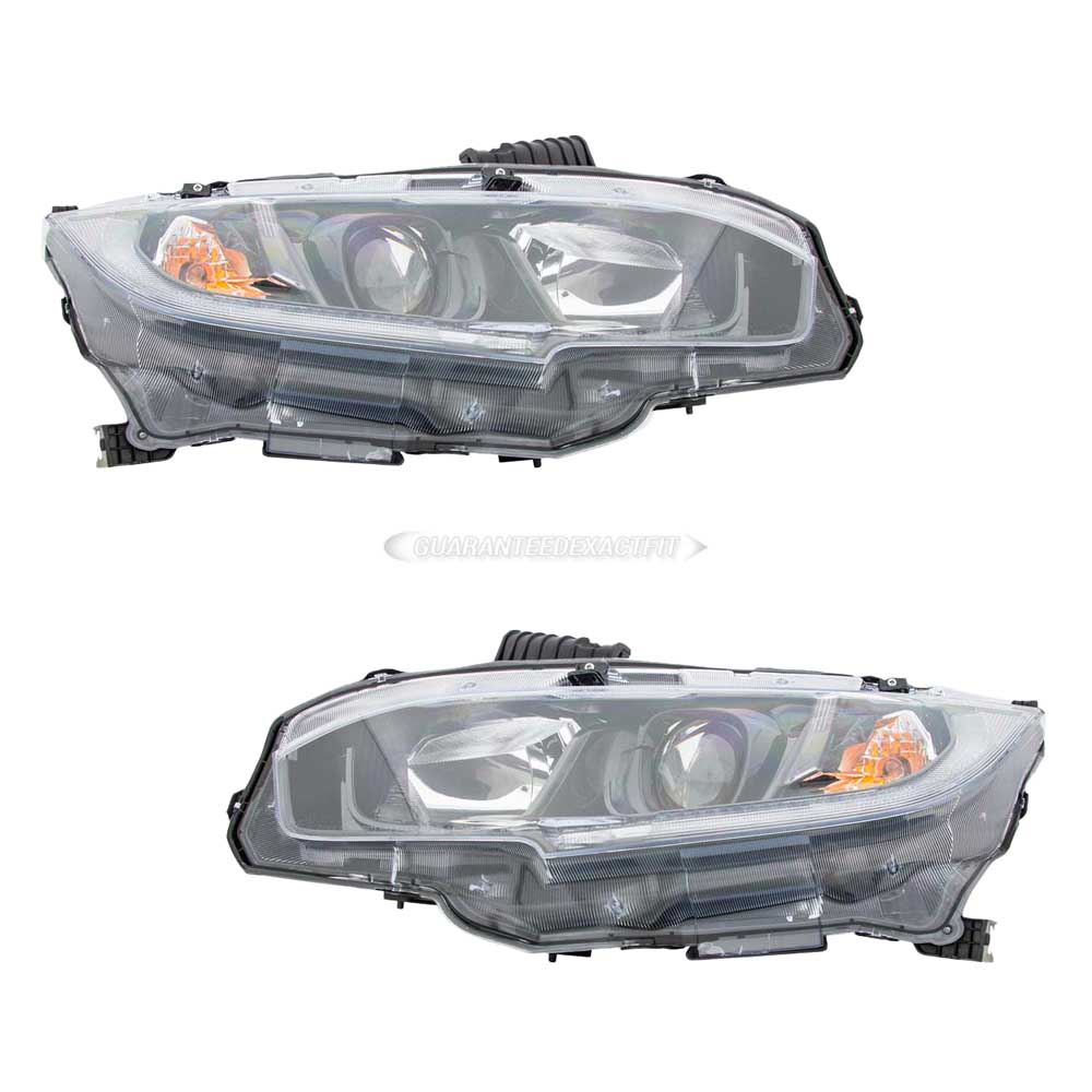 2021 Honda Civic Headlight Assembly Pair